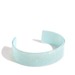 Paparazzi Blue Matte Bracelet Minimalist Cuff Pastel Pairing Fashion Jewelry